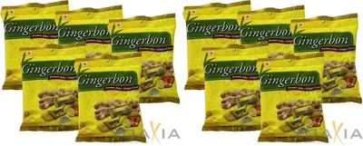 Produktbild von 10er-Pack AGEL Ingwer Bonbons mit Honig & Zitronen Aroma (10x 125g) | Natural HONEY LEMON