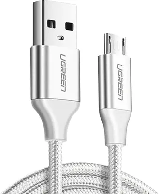 Produktbild von Ugreen US290 USB-A zu microUSB Kabel 2m Weiß