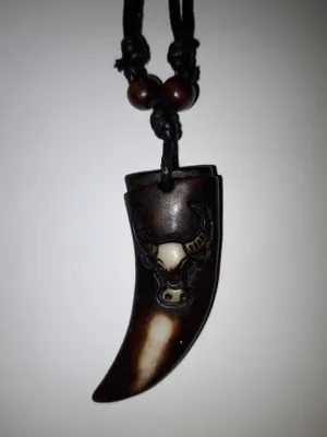 Produktbild von Kette, Zahn Anhänger, Stier, Modeschmuck Ketten Geschenke Schmuck