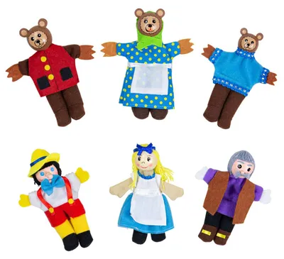 Immagine prodotto di Bigjigs Riccioli d'oro marionette da dito