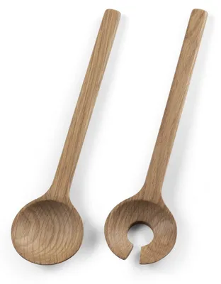 Immagine prodotto di Bitz Gastro, set di insalatiere in legno 2 pezzi in rovere 24 cm