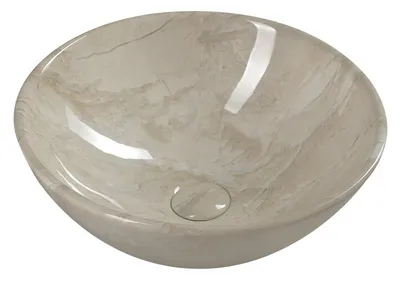 Productafbeelding van Sapho DALMA keramische wastafel, diameter 42 cm, kleur: marfil