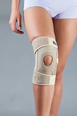 Produktbild von LOREY - Neopren Kniebandage mit integriertem Silikonring und Patellaaussparung