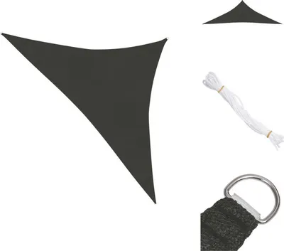 Produktbild von vidaXL Sonnensegel 160 g/m² Anthrazit 4x4x5,8 m HDPE -  Sonnenschirme & Sonnenschutze