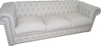 Zdjęcie produktu dla Trzyosobowa sofa Chesterfield tapicerowana sofa skórzana kanapy 3-osobowe