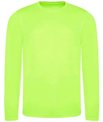 Image de AWDis Cool - T-shirt pour hommes/femmes unie à manches longues LT3968 (M) (vert vif)