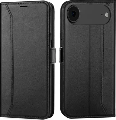 Produktbild von Handyhülle für iPhone Air Hülle Flip Case klappbare Tasche Schutzhülle, Schwarz