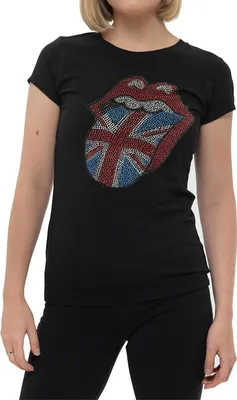 Produktbild von The Rolling Stones - "Classic" T-Shirt für Damen RO4294 (L) (Schwarz)