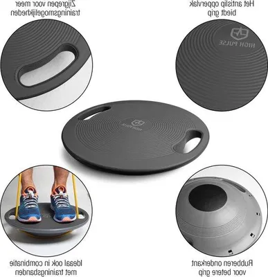 Produktbild von Famanu Balance Board Übungsplakat - Gleichgewicht, Koordination, Kraft - Ø 40 cm schwarz