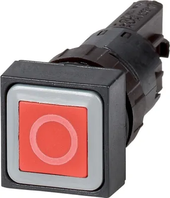 Produktbild von Eaton Q18D-10, Knopf, Schwarz, Rot, Kunststoff, IP65, 50 mm
