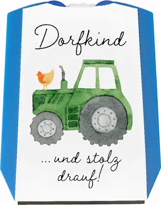 Produktbild von Dorfkind und stolz drauf grüner Traktor Parkscheibe