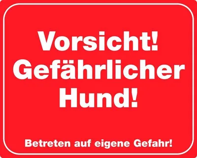 Produktbild von Nobby Warntafel "Vorsicht! Gefährlicher Hund!