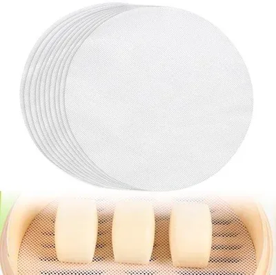 Produktbild von Silikon-Stomerpads für Dehydrator - 10 Stück - 28 cm Ø - Antistickbeschichtung - für Brotdörr und Fruchtkonserven.