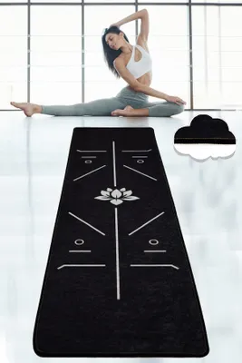 Produktbild von Vital And Vivid, Bikram- CHL1102, Schwarz, Yoga- & Sportmatten, 700 gr/m², 100% POLYESTER