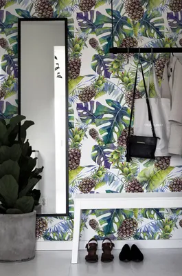 Produktbild von Coloray Fototapete 312x219 cm Latextapete Magicstick - Ananas verlässt Hawaiianer