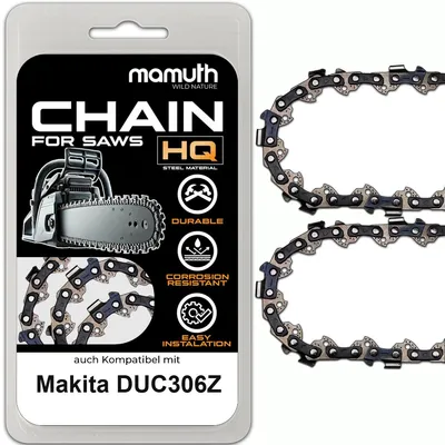 Produktbild von 2x Sägekette 30cm 1,1mm 3/8" 46TG für Makita DUC306Z