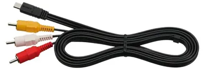 Immagine prodotto di Sony VMC-15MR2 - Cavo video/audio - Adattatore videocamera (M) bis RCA x 3 (M) - 1,5 m - per Sony HXR-MC88; Action Cam-HDR-AS300; Handycam FDR-AX45, AX60, HDR-CX470, CX680, PJ680