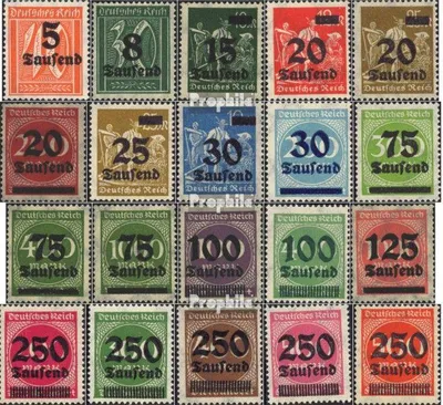 Produktbild von Briefmarken Deutsches Reich 1923 Mi 277-296 (kompl.Ausg.) postfrisch Hochinflation