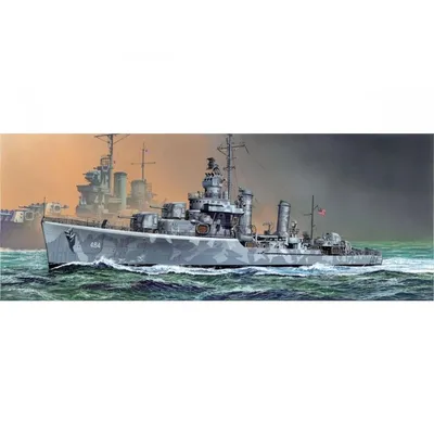 Obrázok produktu pre Stavebnica modelu lode 1021 - U.S.S. BUCHANAN DDG-484 GLEAVES CLASS DESTROYER 1942 (SMART KIT) (1:350)
