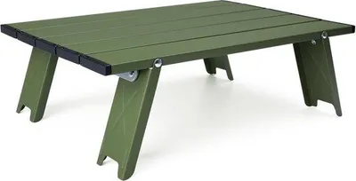 Image de Table de camping en aluminium - Ultralégère - Table portable, d'extérieur et de plage - 40 cm x 28,5 cm