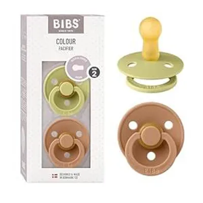 Produktbild von BIBS 120280 Meadow/Earth 6-18M Latex-Schnuller, BPA-frei