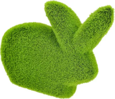 Produktbild von Dekolo Osterhase Grün Osterdekoration Ostereier Künstliche Dekoration Größe Kaninchen Grün 11cm