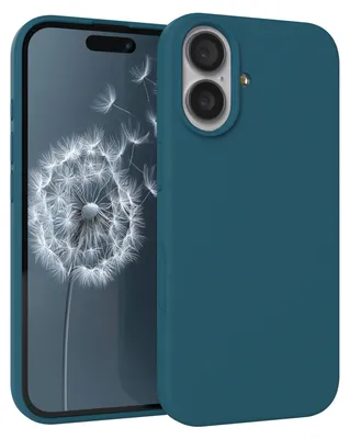 Produktbild von EAZY CASE Silikonhülle für Apple iPhone 17, Silikon Backcover Schutz in Blau