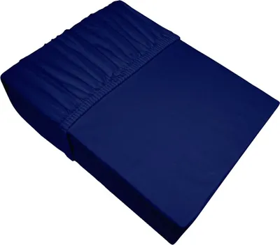 Produktbild von Spannbettlaken, dick, Jersey 100% Baumwolle 180x200 Dunkelblau