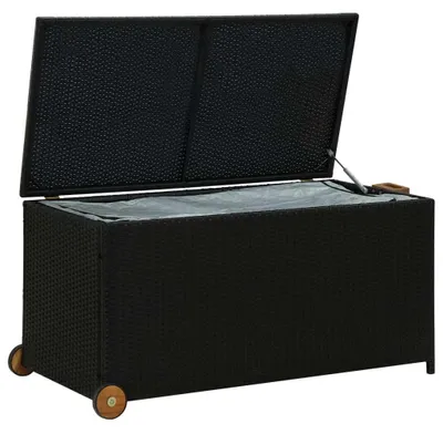 Produktbild von Aufbewahrungsbox für den Außenbereich - Gartenbox - Transportbox mit Rollen - Aufbewahrungsbehälter - Gartenkiste - Groß, 120x65x61 cm