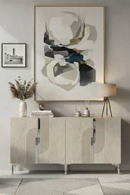 Produktbild von Skye Decor, Hochwertiger Konsolentisch (3 Teile) - Saphir Eiche, 180 cm | 100% Melamin