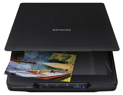 Produktbild von Epson Perfection V39 II, 216 x 297 mm, 4800 x 4800 DPI, 48 Bit, 24 Bit, 16 Bit, 8 Bit