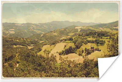 Produktbild von MuchoWow® Poster Landschaft - Vintage - Italien 120x80 cm - Bilder