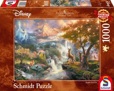 Obrázek produktu pro Schmidt Spiele Disney Bambi, 1000 kusů, Kreslené filmy, 12 rok/roky