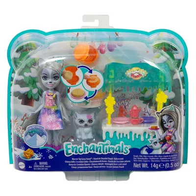 Zdjęcie produktu dla Enchantimals Warming Up Cocoa Stand, Lalka modowa, Damski, 4 lat(a), Dziewczyna, Wielobarwny