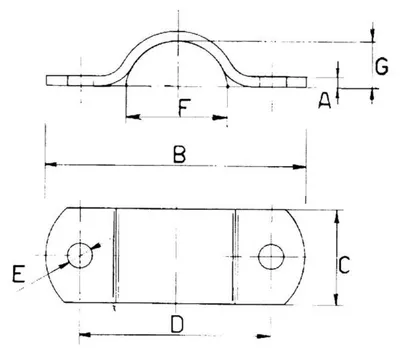 Produktbild von LISTER Anschraubschelle verzinkt 1" bis 2"