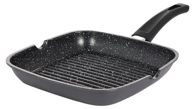 Produktbild von Grillpfanne mit Marmorbeschichtung 24cm Schwarz