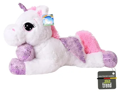 Produktbild von Weiches Plüsch-Einhorn, 60 cm