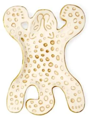 Image de Coupe décorative Léopard blanc 13 cm