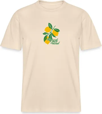 Produktbild von Spreadshirt Exotic Fruits Lemons Summer Refreshment Stanley/Stella Uni Bio T-Shirt, S, Weißgrau