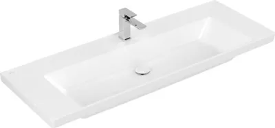 Produktbild von Villeroy & Boch Subway 3.0 Schrankwaschtisch, 1 Hahnloch, ohne Überlauf, ungeschliffen, 1300x475mm, 4A70D201