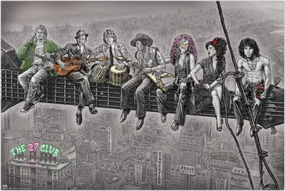 Produktbild von The 27 Club Poster  91,5 x 61 cm