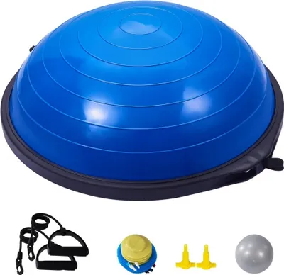 Produktbild von Gymnastikball - Fitnessball 66 cm - Sportball - Yogaball - Halbkugel Blau - Balance Training - Fitness Gerät