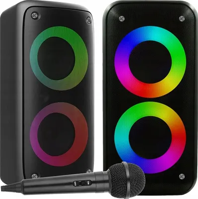 Image de Xxl Kabelloser Bluetooth-Lautsprecher Party-Karaoke-Boombox-Mikrofon