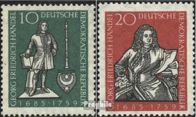 Produktbild von Briefmarken DDR 1959 Mi 682-683 (kompl.Ausgabe) postfrisch 200.Todestag von Händel