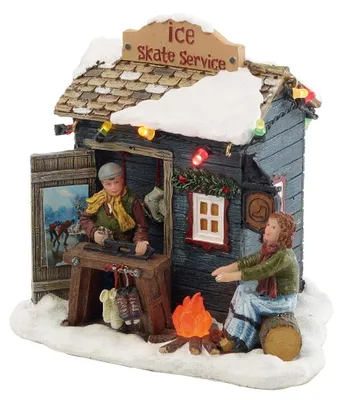 Productafbeelding van Kerstfiguur schaatsservice 11,5x9x11 cm Luville