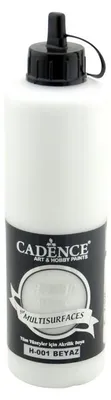 Immagine prodotto di Vernice acrilica Cadence 500 ml bianco - vernice versatile per tutte le superfici