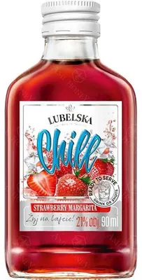 Obrázek produktu pro Likér Lubelska Chill, příchuť jahodová Margarita, objem 90 ml
