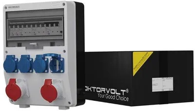 Zdjęcie produktu dla Rozdzielnica zasilająca 2 x 16 A, 4 x 230 V, przeznaczona do zasilania budowy