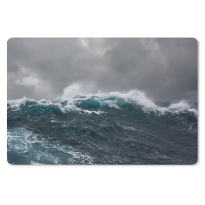 Produktbild von MuchoWow® Schreibtischunterlage Meer - Sturm - Welle 60x40 cm - XXL Mauspad - Großes Mauspad