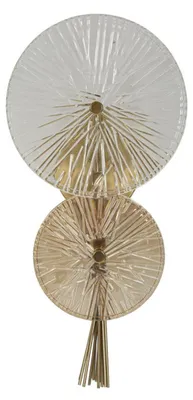 Immagine prodotto di Applique da parete Sunrise in vetro e metallo dorato 20x14x41 cm